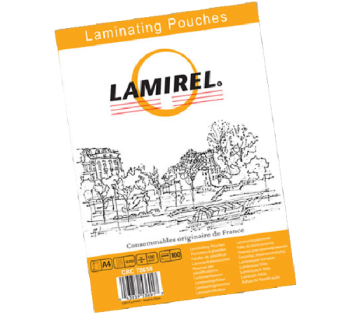 Пленка для ламинирования  Lamirel А4, 100мкм, 100 шт.