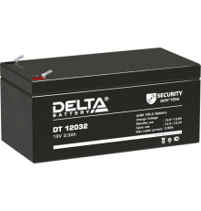 Аккумулятор свинцово-кислотный DELTA DT 12032, 12В/3.3Ач