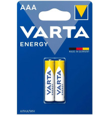 Элемент питания Varta ENERGY LR03 AAA BL2 Alkaline 1.5V (4103) (2 шт.)