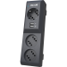 Сетевой фильтр Pilot 3G, 5м., 2xUSB, 3 розетки, графит