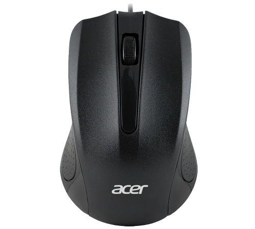 Мышь проводная Acer OMW010, 1200 dpi, USB, 3 кнопки, черный