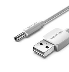 Кабель Vention USB AM/DC-jack 3.5мм M - 1м Белый