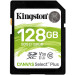 Карта памяти Kingston 128GB SDXC Canvas Select Plus, C10, UHS-I U3 V30
