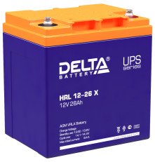 Аккумулятор свинцово-кислотный DELTA HRL 12-26 X, 12В/28Ач
