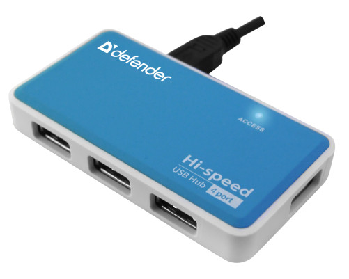 USB разветвитель Defender Quadro Power USB2.0, 4порта, блок питания2A USB разветвитель Defender Quadro Power USB2.0, 4порта, блок питания2A