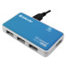 USB разветвитель Defender Quadro Power USB2.0, 4порта, блок питания2A