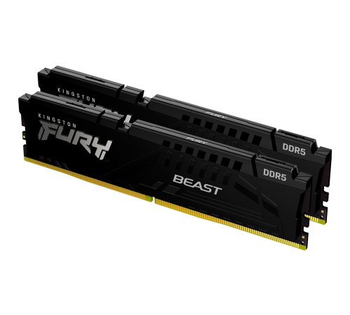 Модуль оперативной памяти Kingston 32GB FURY Beast Black DDR5 5600Mhz DIMM, CL40, 1.25V,1RX8 (Kit of 2), RTL