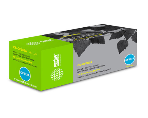 Картридж Cactus CS-CF382A CF382A для HP LJ Pro M476dn/M476nw/M476dw, желтый (2700 стр.) Картридж Cactus CS-CF382A CF382A для HP LJ Pro M476dn/M476nw/M476dw, желтый (2700 стр.)