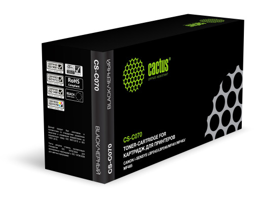 Картридж Cactus CS-C070 070 для Canon i-SENSYS LBP243/LBP246/MF461/MF463/MF465, черный (3000 стр.) Картридж Cactus CS-C070 070 для Canon i-SENSYS LBP243/LBP246/MF461/MF463/MF465, черный (3000 стр.)