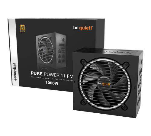 Блоки питания 1000 Вт be quiet! PURE POWER 11 FM, черный