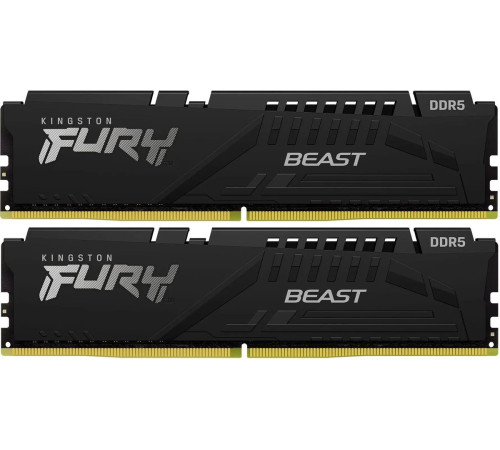 Модуль оперативной памяти Kingston 64GB  FURY Beast Black EXPO DDR5 5200Mhz(Kit of 2)
