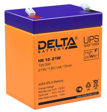 Аккумулятор свинцово-кислотный DELTA HR 12-21 W, 12В/5Ач 

