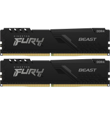 Оперативная память Kingston 16GB DDR4-3600 (Kit of 2) FURY Beast Black KF436C17BBK2/16