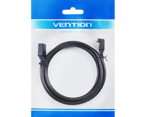 Кабель Vention HDMI 19M/19M угол 270, 3 м, черный Кабель Vention HDMI 19M/19M угол 270, 3 м, черный