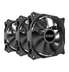 Вентилятор для корпуса PCCooler DN 120 3IN 1 (120x120x25mm, 3-pin, 44.31CFM, 18dBA, 1200RPM, Black, 3pcs)