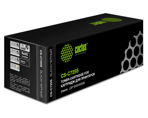 Картридж Cactus CS-C725S 725 для Canon i-Sensys 6000/6000b (1600 стр.) Картридж Cactus CS-C725S 725 для Canon i-Sensys 6000/6000b (1600 стр.)