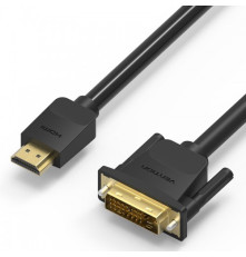 Кабель Vention HDMI 19M/DVI-D Dual link 25M, 5 м, черный