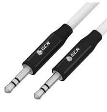 Кабель 1.5 м jack 3.5mm/jack 3.5mm, белый, M/M, GCR-54750