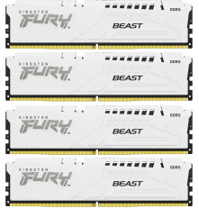 Модуль оперативной памяти Kingston 64GB DDR5-6000 (Kit of 4) FURY Beast White XMP KF560C40BWK4-64