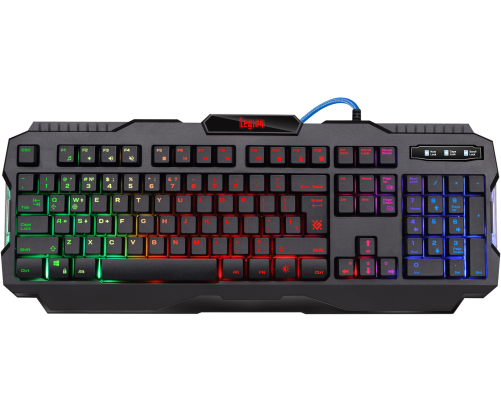 Клавиатура проводная игровая Defender Legion GK-010DL RU, RGB подсветка, 19 Anti-Ghost, черный Клавиатура проводная игровая Defender Legion GK-010DL RU, RGB подсветка, 19 Anti-Ghost, черный