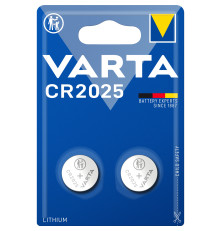 Элемент питания Varta ELECTRONICS CR2025 BL2 Lithium 3V (6025)