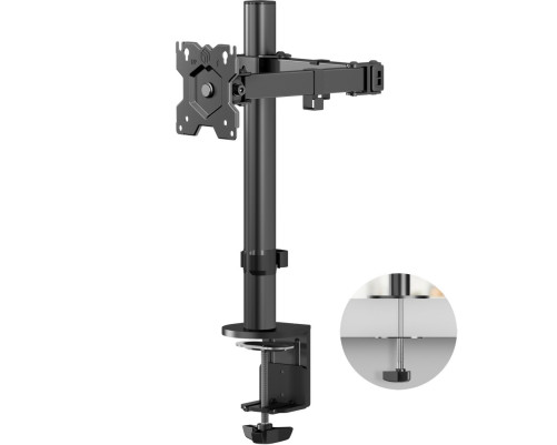 Кронштейн для монитора ONKRON D121E, 100*100, струбцина, наклон -85º+90º поворот 360º, вылет от основание 0-435мм, макс.перемещение по вертикали 200-340мм Кронштейн для монитора ONKRON D121E, 100*100, струбцина, наклон -85º+90º поворот 360º, вылет от основание 0-435мм, макс.перемещение по вертикали 200-340мм