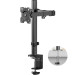Кронштейн для монитора ONKRON D121E, 100*100, струбцина, наклон -85º+90º поворот 360º, вылет от основание 0-435мм, макс.перемещение по вертикали 200-340мм