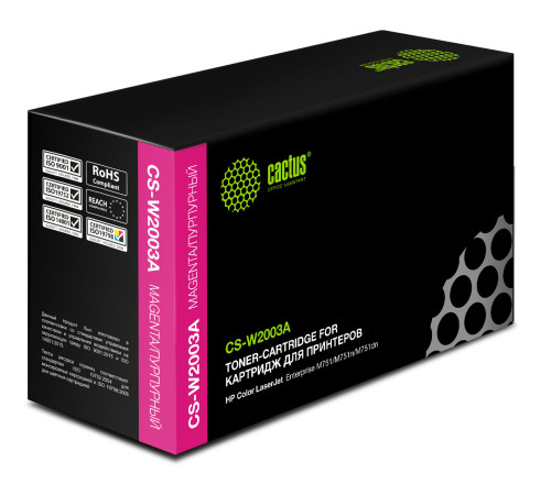 Картридж Cactus CS-W2003A W2003A для HP CLJ Ent M751, пурпурный (6000 стр.)