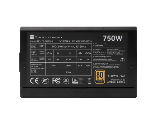Блок питания 750 Вт Thermalright TR-TG 750S