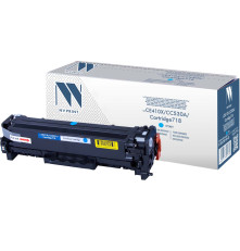 Тонер-картридж NVP NV-CE411A/CC531A/NV-718 Cyan для HP/Canon Color LaserJet 300 MFP M375nw/ 400 MFP M475dn/ 400 MFP M475dw/ 300 M351a/ 400 M451dn/ 400 M451dw/ 400 M451nw/ CP2024/ CP2024n/ CP2024dn/ CP2025/ CP2025n/ CP2025dn/ CP2026/ CP202