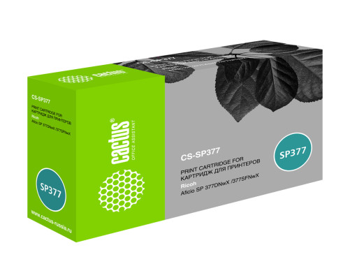 Картридж лазерный Cactus CS-SP377 408162 для Ricoh Aficio SP 377DNwX/377SFNwX (6400 стр.) Картридж лазерный Cactus CS-SP377 408162 для Ricoh Aficio SP 377DNwX/377SFNwX (6400 стр.)