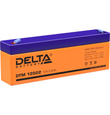 Аккумулятор свинцово-кислотный DELTA DTM 12022, 12В/2.2Ач
