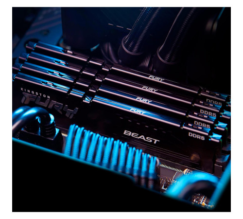 Модуль оперативной памяти Kingston 128GB FURY Beast Black DDR5 5200MHz DIMM (4х32gb), CL40