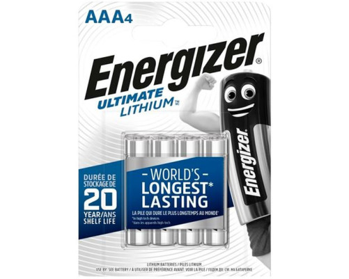 Элемент питания Energizer Ultimate FR03 AAA BL4 1.5V Элемент питания Energizer Ultimate FR03 AAA BL4 1.5V
