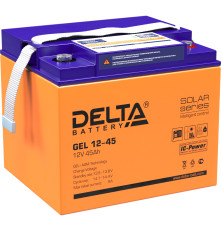 Аккумулятор свинцово-кислотный DELTA GEL 12-45, 12В/45Ач
