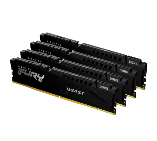 Модуль оперативной памяти Kingston 128GB FURY Beast Black DDR5 5200MHz DIMM (4х32gb), CL40