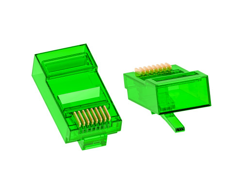 Коннектор цветной RJ-45 cat.5e UTP Male, 8p8c 15 шт (3 цвета по 5 шт), GCR-51802 Коннектор цветной RJ-45 cat.5e UTP Male, 8p8c 15 шт (3 цвета по 5 шт), GCR-51802