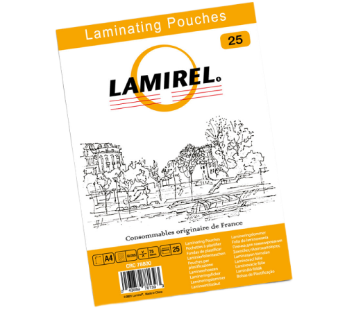 Пленка для ламинирования  Lamirel А4, 75мкм, 25 шт.