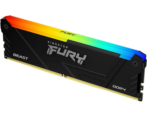 Модуль оперативной памяти Kingston 16GB DDR4-3600 FURY Beast RGB KF436C18BB2A/16 Модуль оперативной памяти Kingston 16GB DDR4-3600 FURY Beast RGB KF436C18BB2A/16