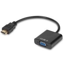 Конвертер-переходник HDMI-VGA +audio + micro USB для доп.питания, GCR-HD2VGA3