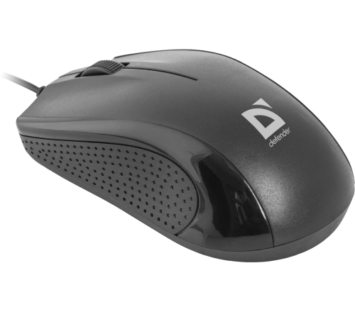 Мышь проводная Defender Optimum MB-160, 3 кнопки, 1000 dpi, черный