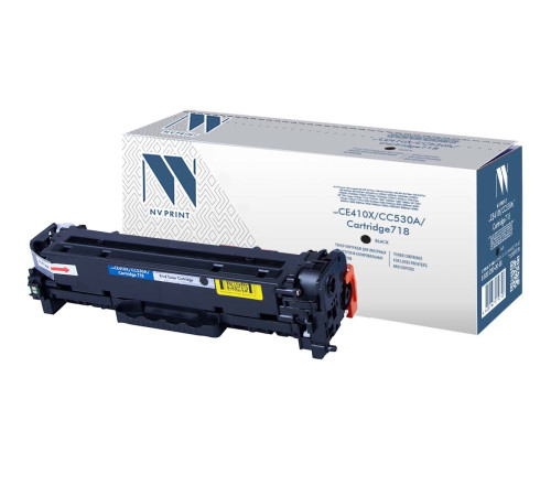 Тонер-картридж NVP NV-CE410X/CC530A/NV-718 для HP/Canon Color LaserJet 300 MFP M375nw/ 400 MFP M475dn/ 400 MFP M475dw/ 300 M351a/ 400 M451dn/ 400 M451dw/ 400 M451nw/ CP2024/ CP2024n/ CP2024dn/ CP2025/ CP2025n/ CP2025dn/ CP2026, черный (4000 стр.)