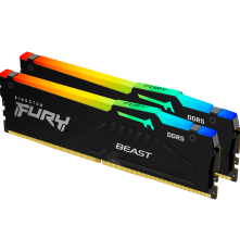 Модуль оперативной памяти Kingston 32GB FURY Beast RGB DDR5 5200Mhz DIMM, CL40, 1.25V, 1RX8 (Kit of 2), RTL