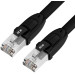 Патч-корд прямой PROF кат.8, F/FTP, 10 м, CU, 26 AWG, литой, черный, экранированные коннекторы, GCR-52351