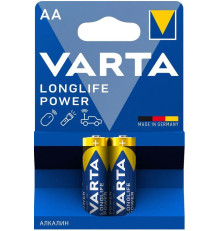 Элемент питания Varta LONGLIFE POWER (HIGH ENERGY) LR6 AA BL2 Alkaline 1.5V (4906) (2 шт.)