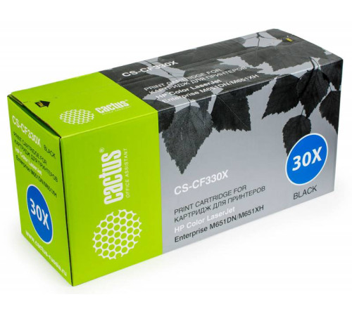 Картридж лазерный Cactus CS-CF330X CF330X для HP CLJ M651dn/M651n/M651xh, черный (20500 стр.)