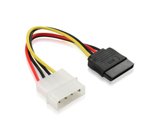 Кабель питания SATA, 0.15 м, MOLEX 4pin/SATA 15 pin, медь