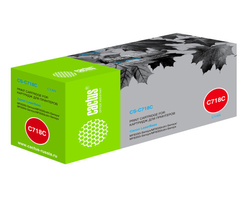 Картридж Cactus CS-C718С CS-C718C 718 C для Canon LBP-7200 голубой (2900 стр.) Картридж Cactus CS-C718С CS-C718C 718 C для Canon LBP-7200 голубой (2900 стр.)