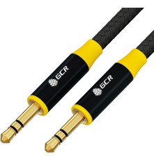 Кабель jack 3.5mm/jack 3.5mm, 1 м, черный, M/M, GCR-54244