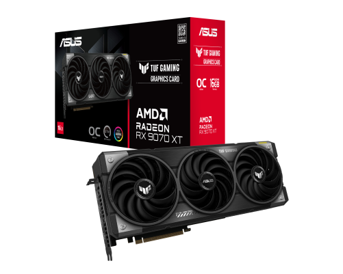 Видеокарта ASUS Radeon TUF-RX9070XT-O16G-GAMING 16GB GDDR6/256-bit Видеокарта ASUS Radeon TUF-RX9070XT-O16G-GAMING 16GB GDDR6/256-bit